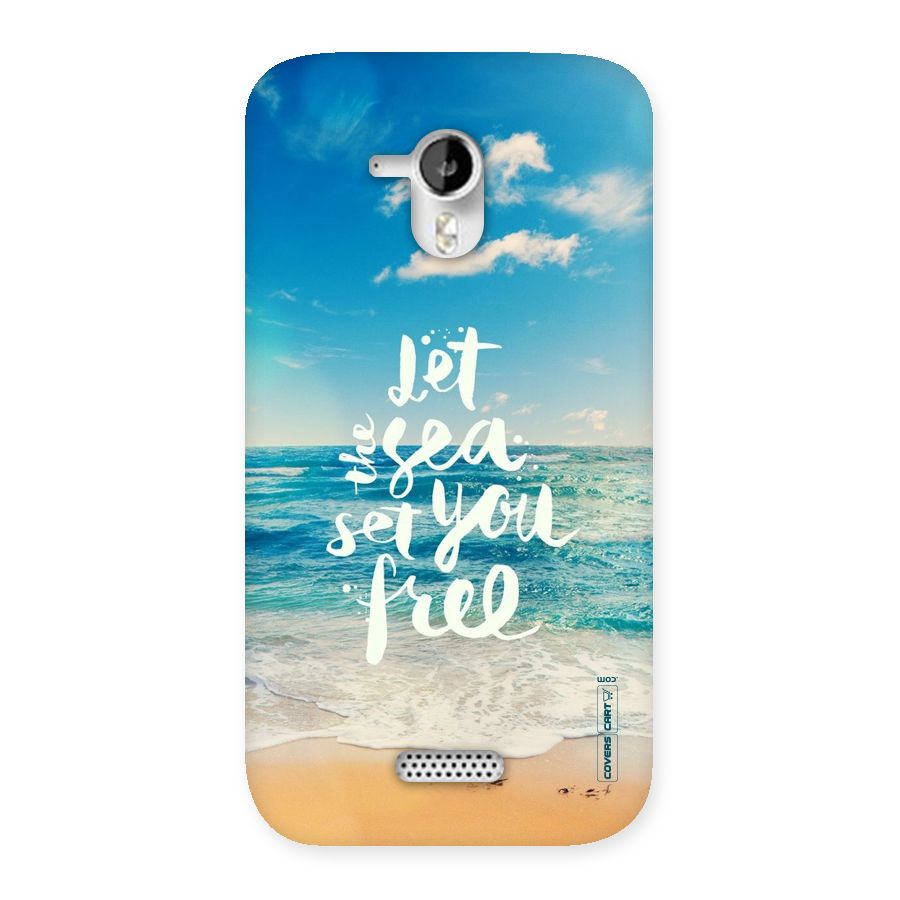 Free Sea Back Case for Micromax Canvas HD A116