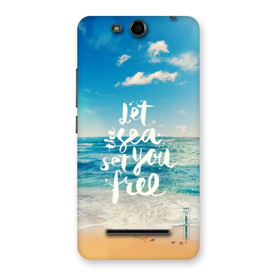 Free Sea Back Case for Micromax Canvas Juice 3 Q392