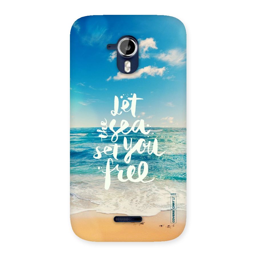 Free Sea Back Case for Micromax Canvas Magnus A117
