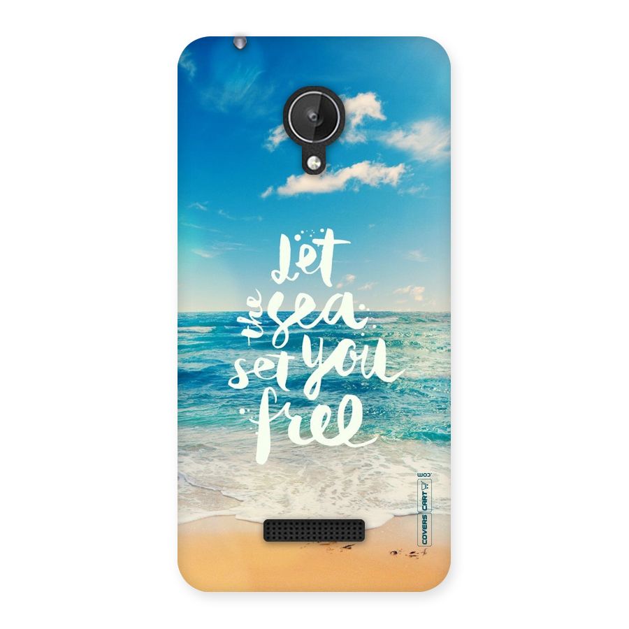 Free Sea Back Case for Micromax Canvas Spark Q380