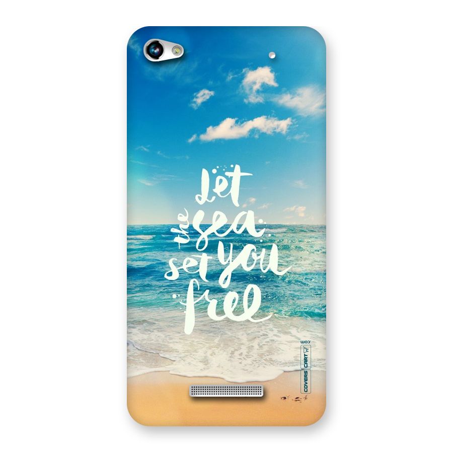 Free Sea Back Case for Micromax Hue 2