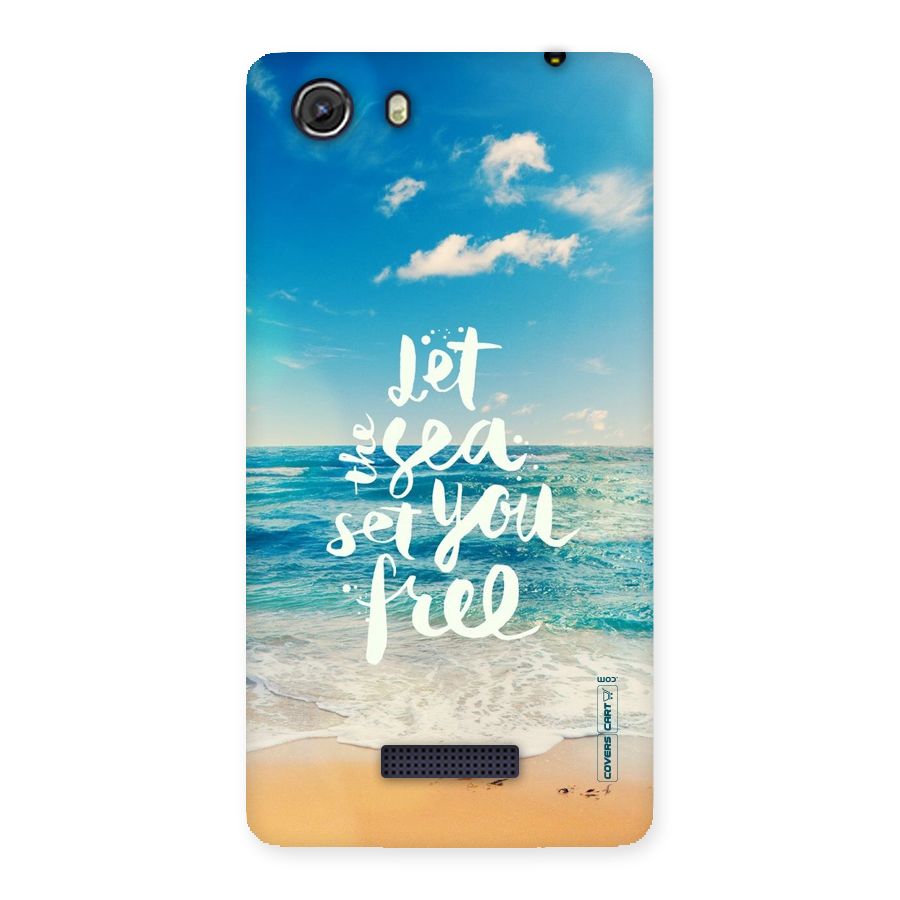 Free Sea Back Case for Micromax Unite 3