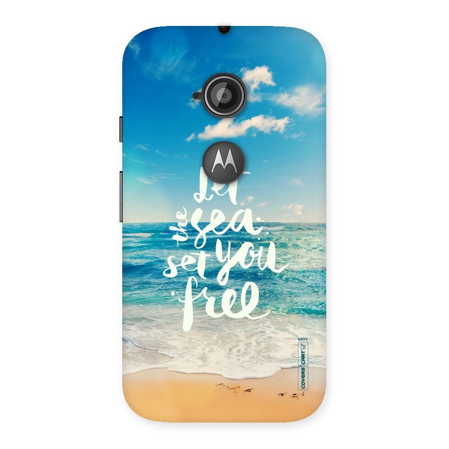 Free Sea Back Case for Moto E 2nd Gen