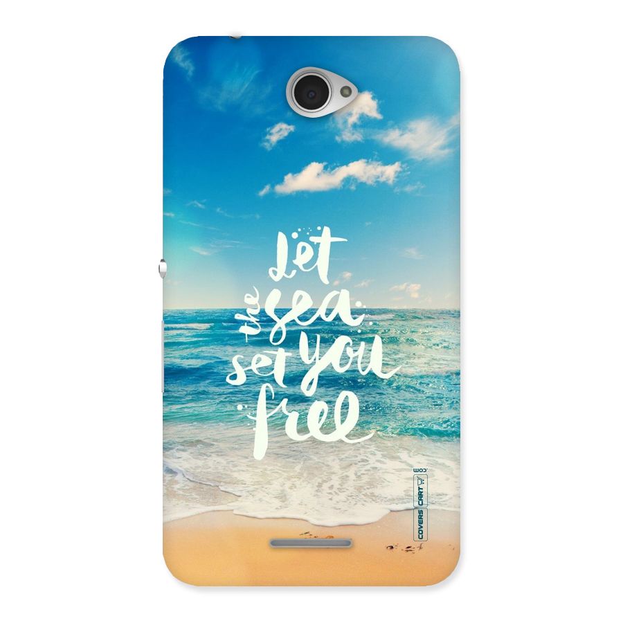 Free Sea Back Case for Sony Xperia E4