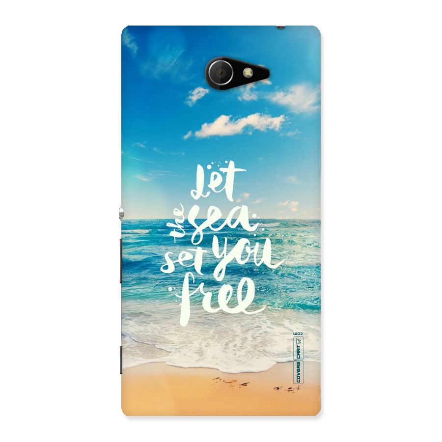Free Sea Back Case for Sony Xperia M2