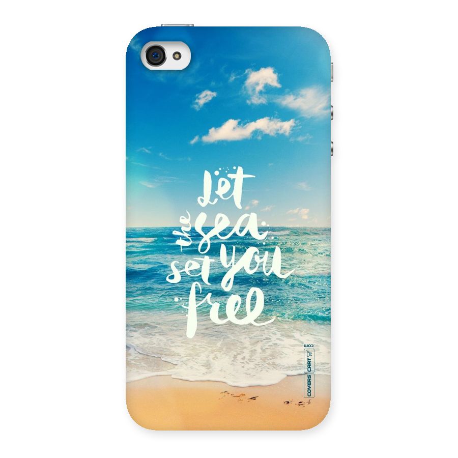 Free Sea Back Case for iPhone 4 4s