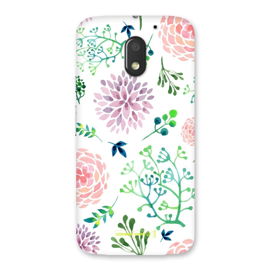 Fresh Floral Back Case for Moto E3 Power
