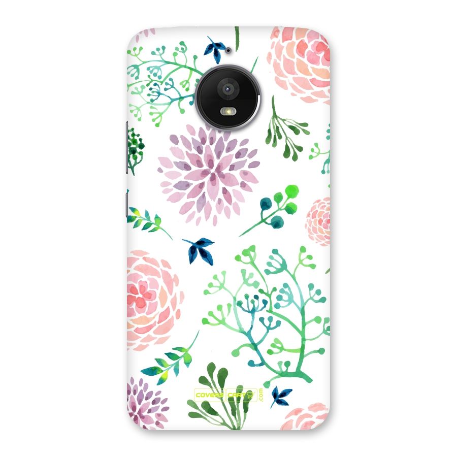Fresh Floral Back Case for Moto E4 Plus
