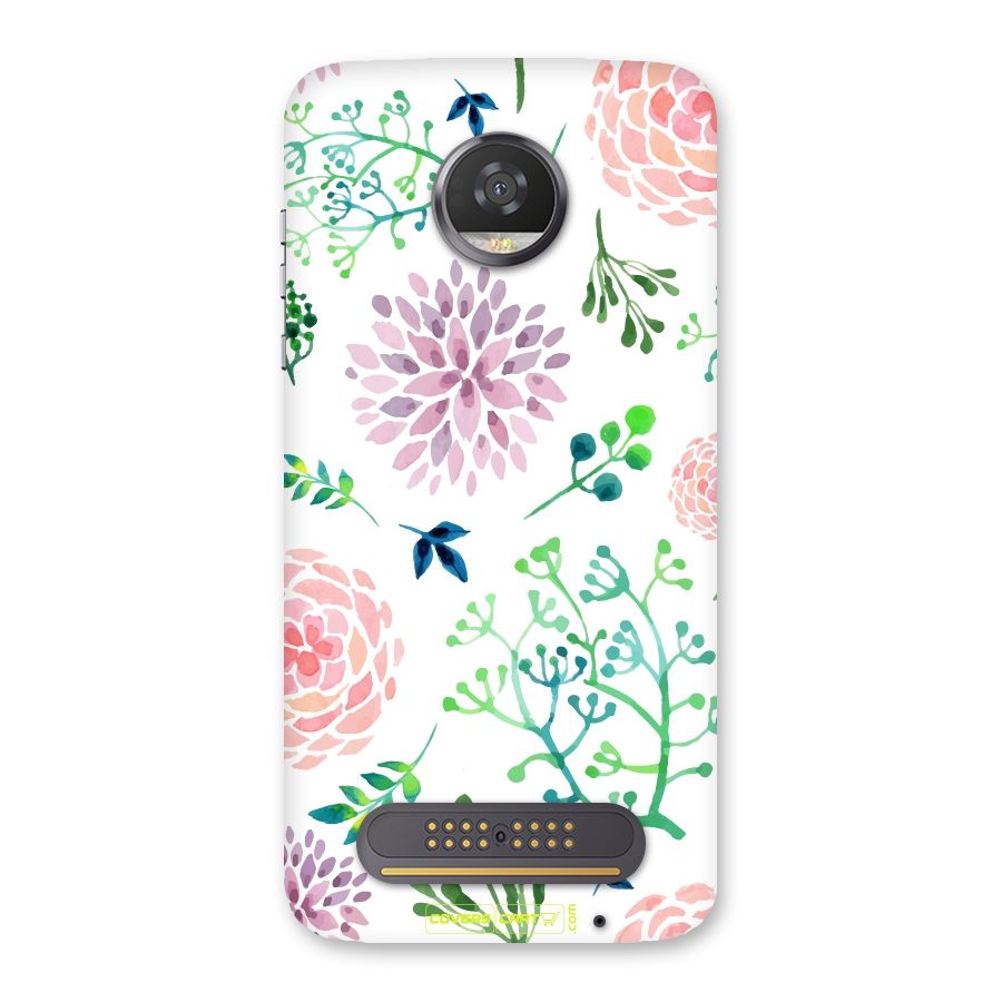 Fresh Floral Back Case for Moto Z2 Play