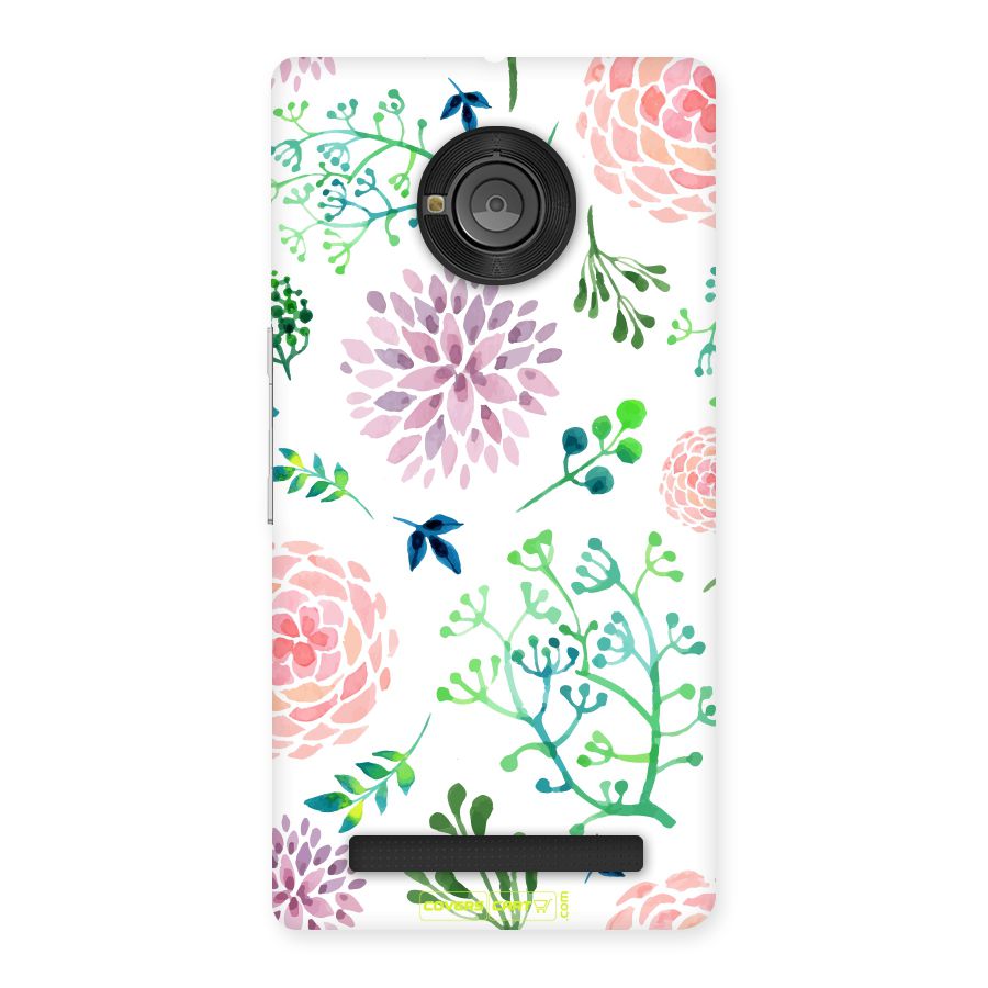 Fresh Floral Back Case for YU Yunique