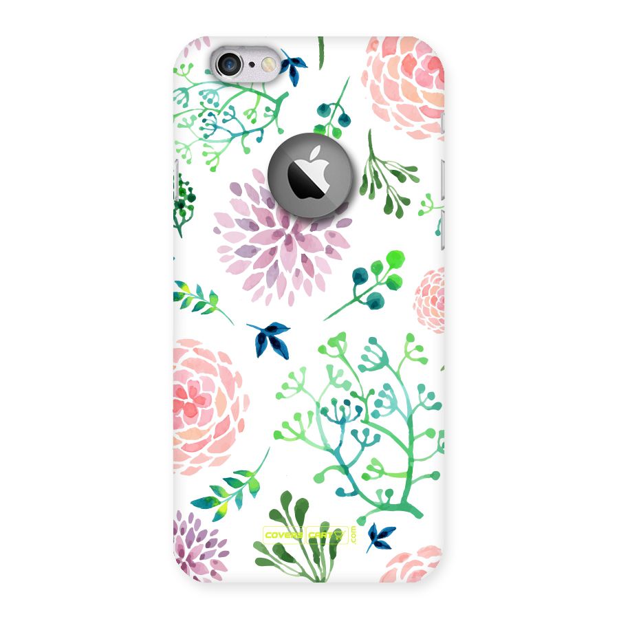 Fresh Floral Back Case for iPhone 6 Logo Cut