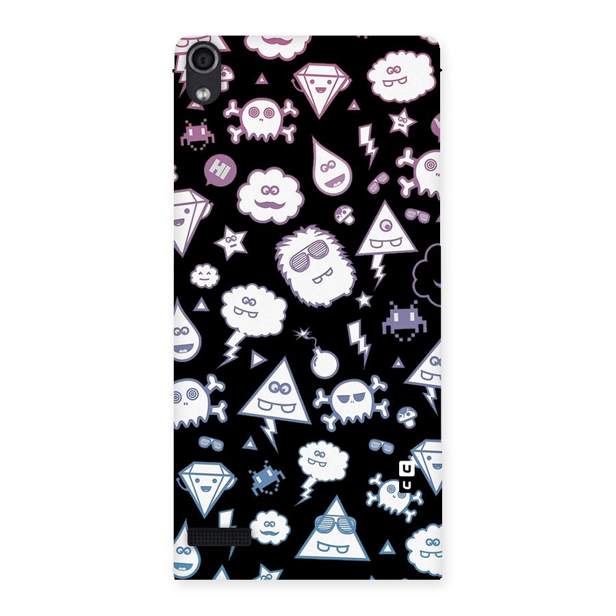 Funny Faces Back Case for Ascend P6