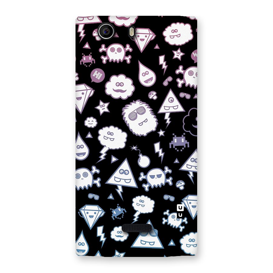 Funny Faces Back Case for Canvas Nitro 2 E311
