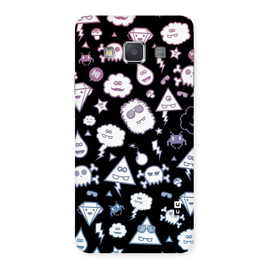 Funny Faces Back Case for Galaxy A3