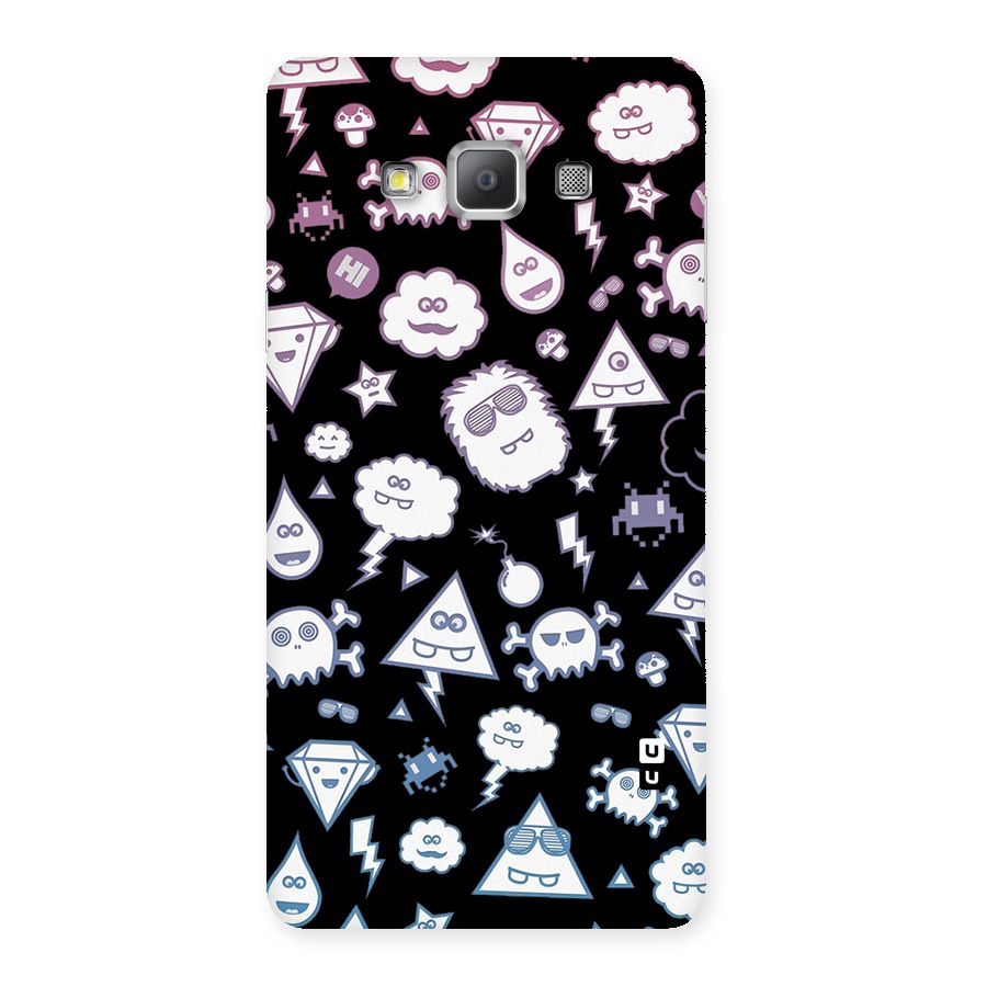 Funny Faces Back Case for Galaxy A7