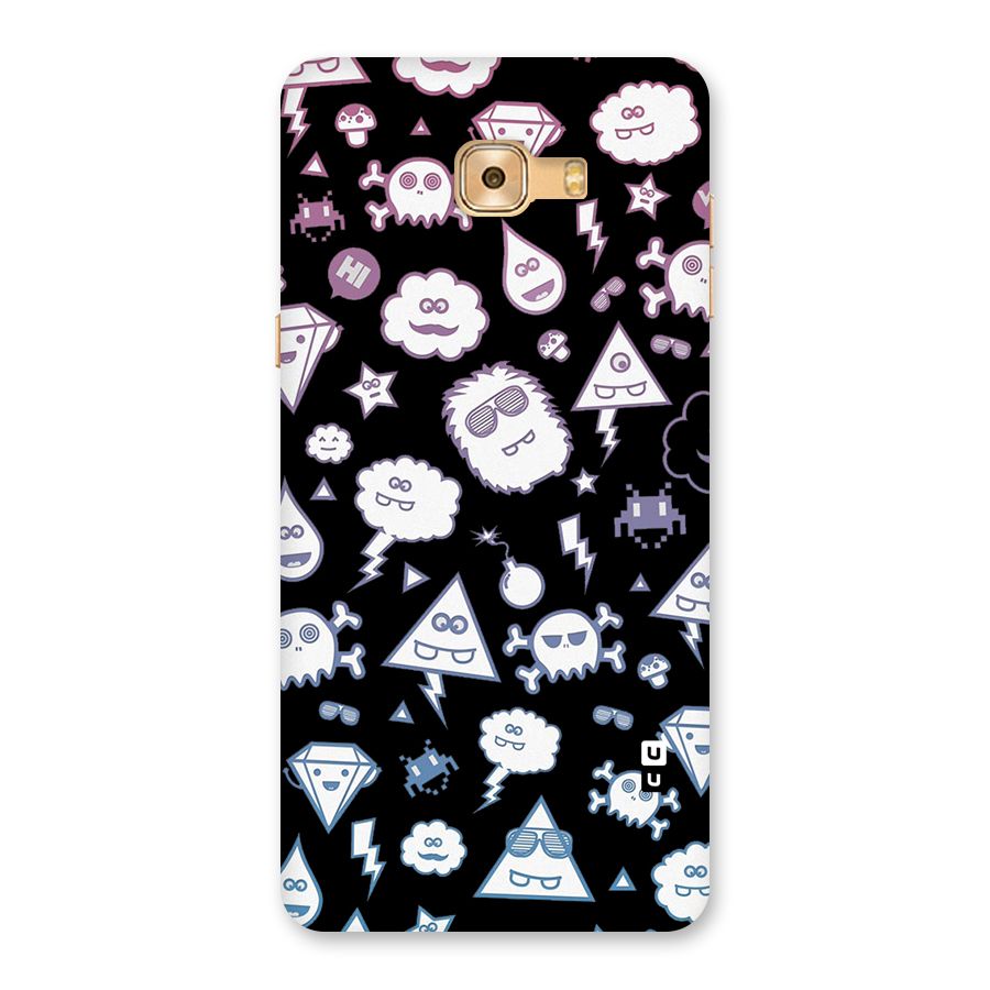 Funny Faces Back Case for Galaxy C9 Pro
