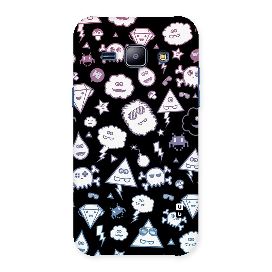 Funny Faces Back Case for Galaxy J1