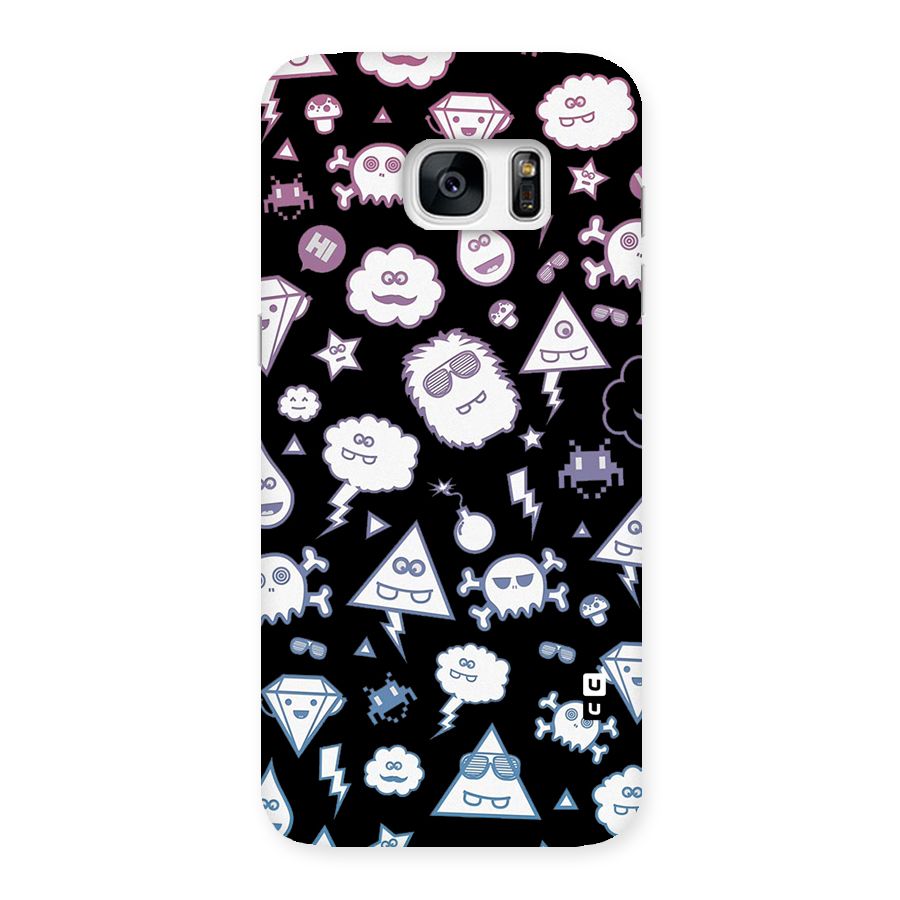 Funny Faces Back Case for Galaxy S7 Edge