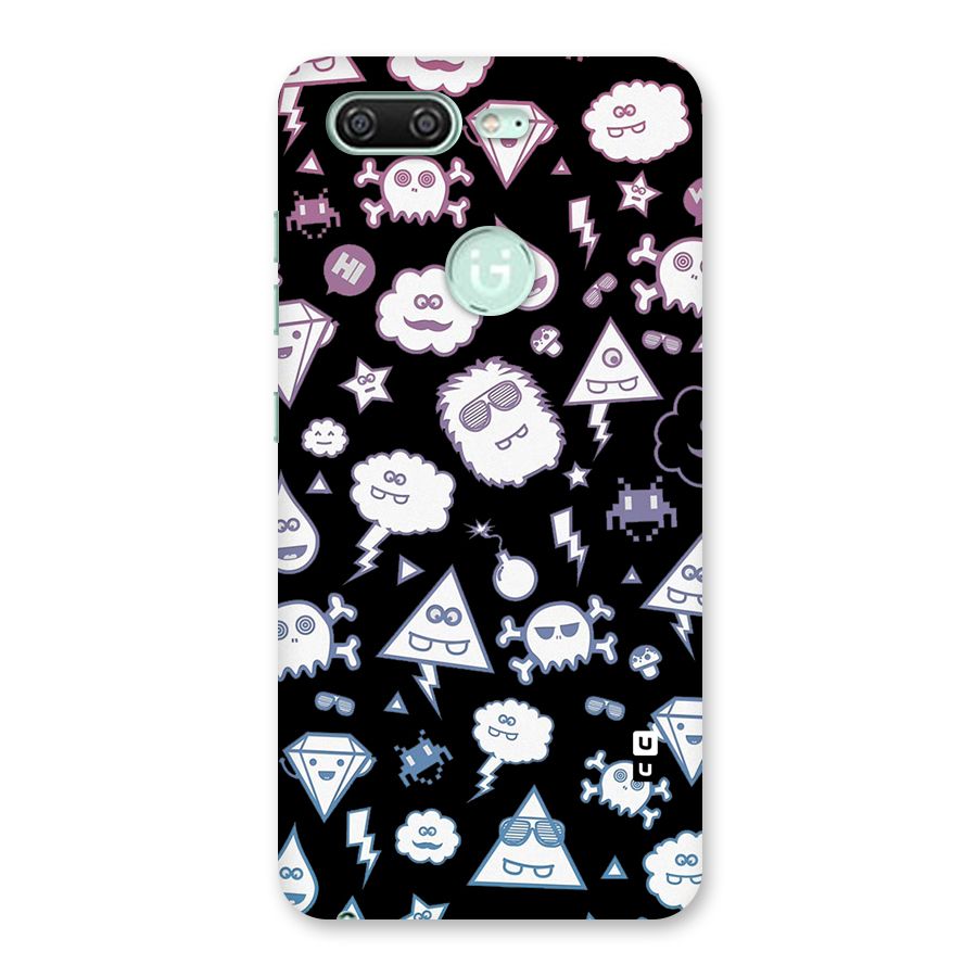 Funny Faces Back Case for Gionee S10