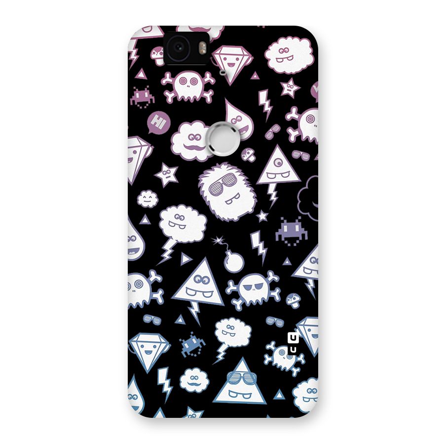 Funny Faces Back Case for Google Nexus-6P