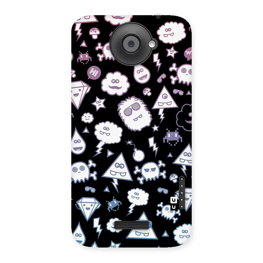 Funny Faces Back Case for HTC One X