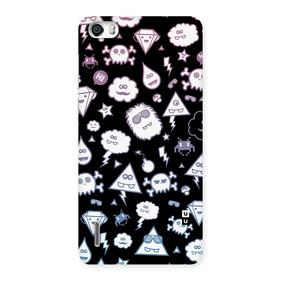 Funny Faces Back Case for Honor 6