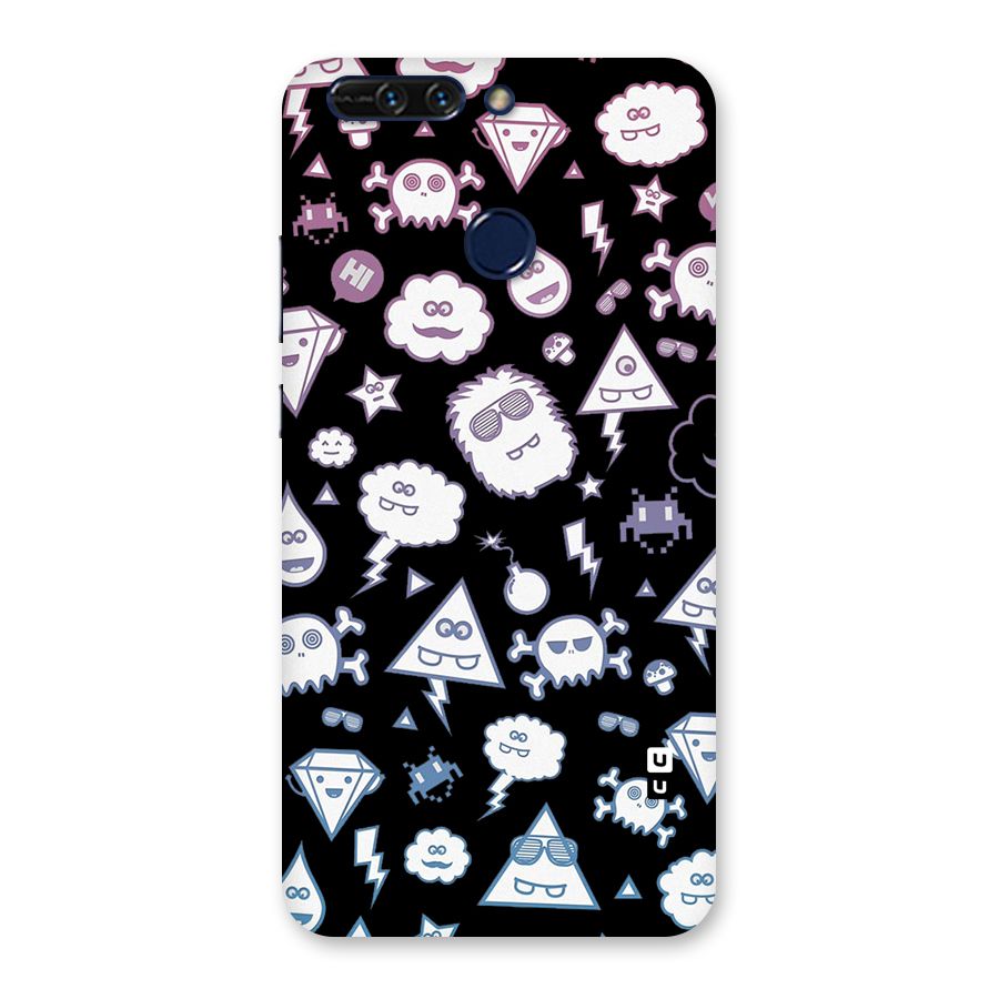 Funny Faces Back Case for Honor 8 Pro