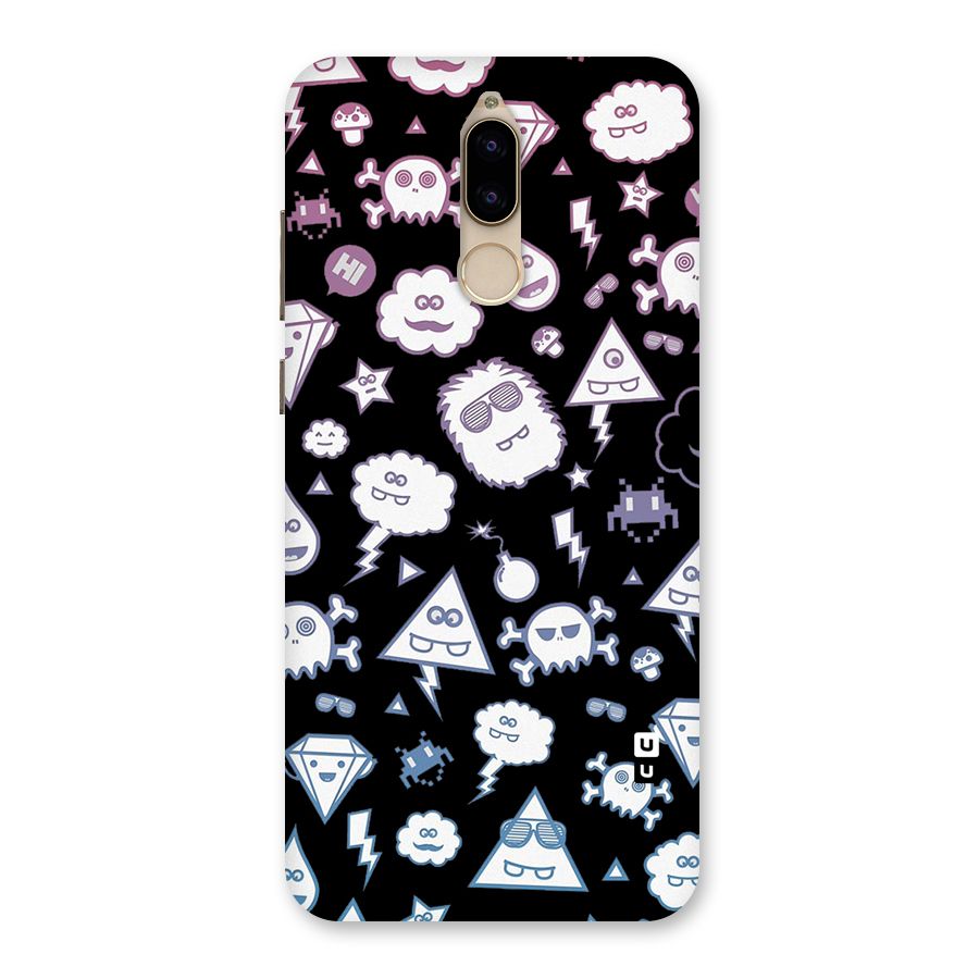 Funny Faces Back Case for Honor 9i