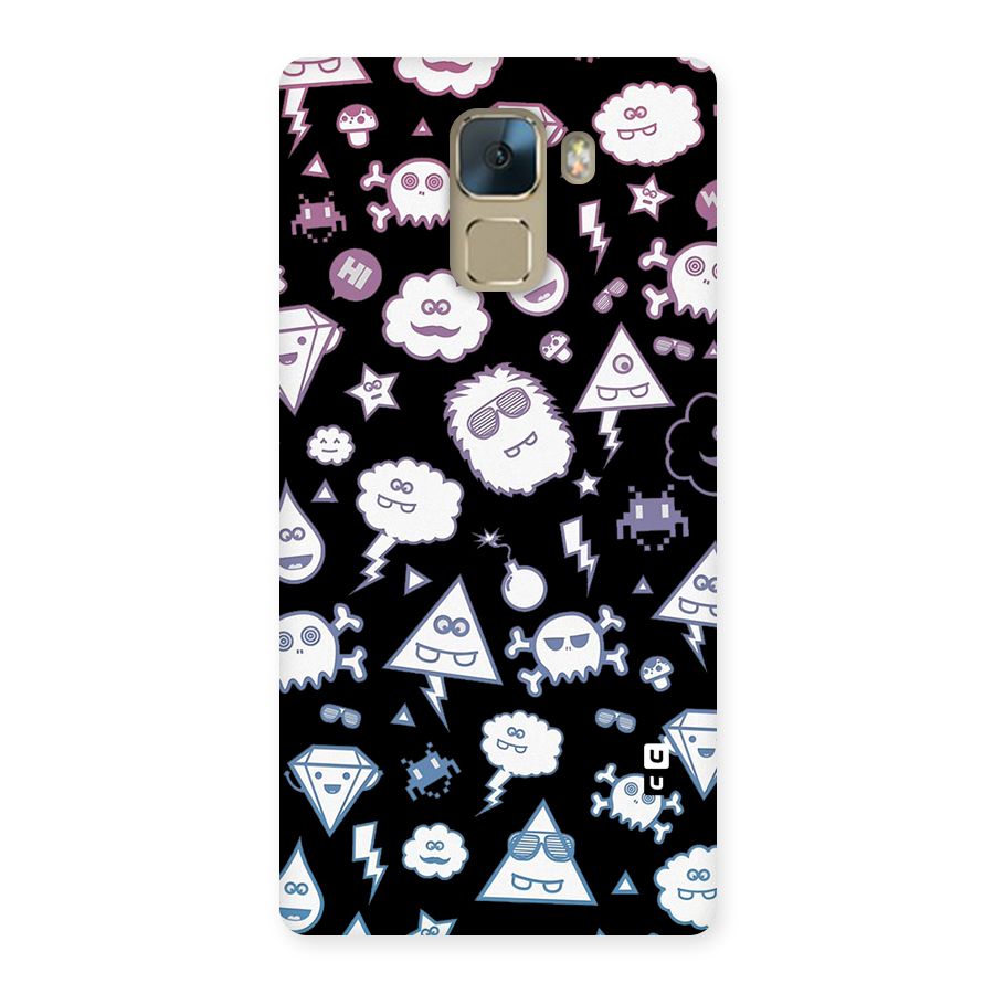 Funny Faces Back Case for Huawei Honor 7