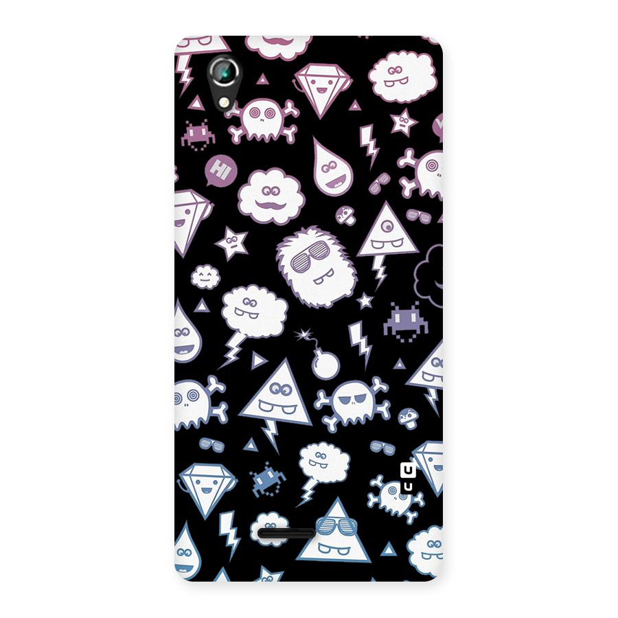 Funny Faces Back Case for Lava Iris 800