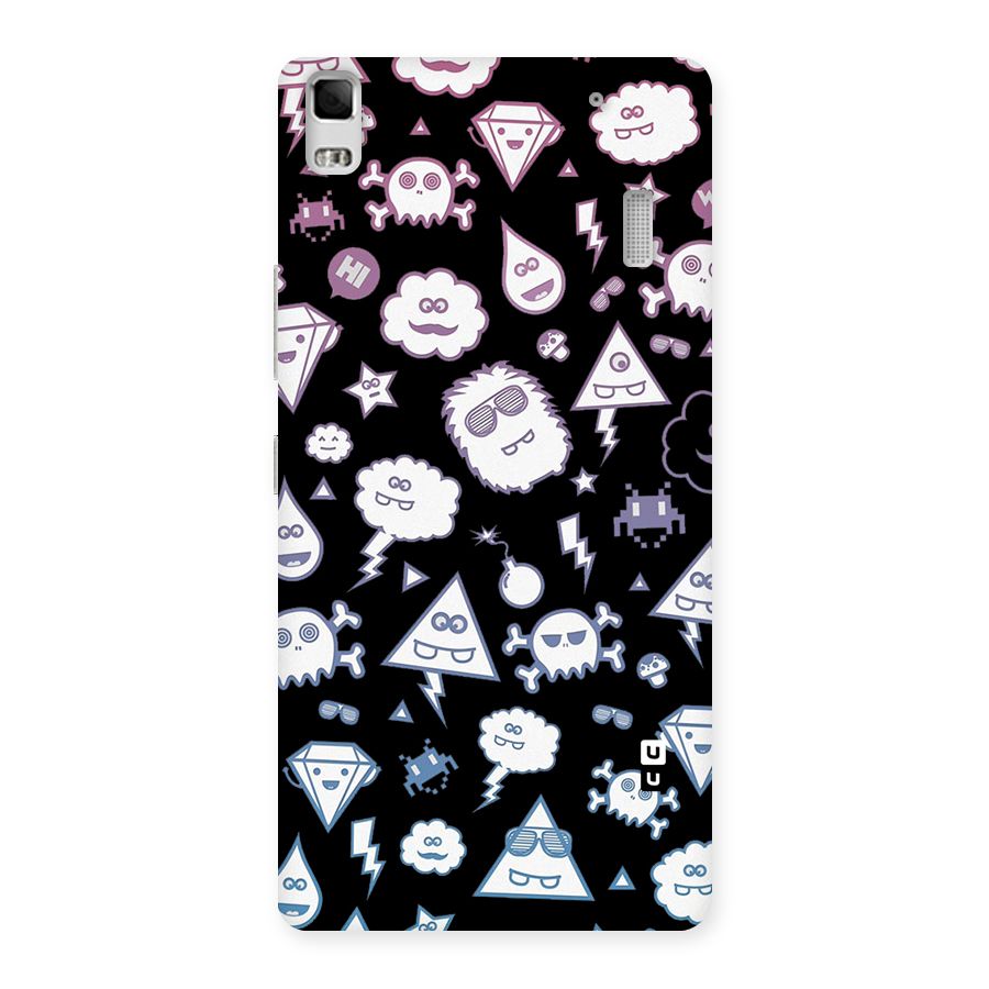 Funny Faces Back Case for Lenovo K3 Note