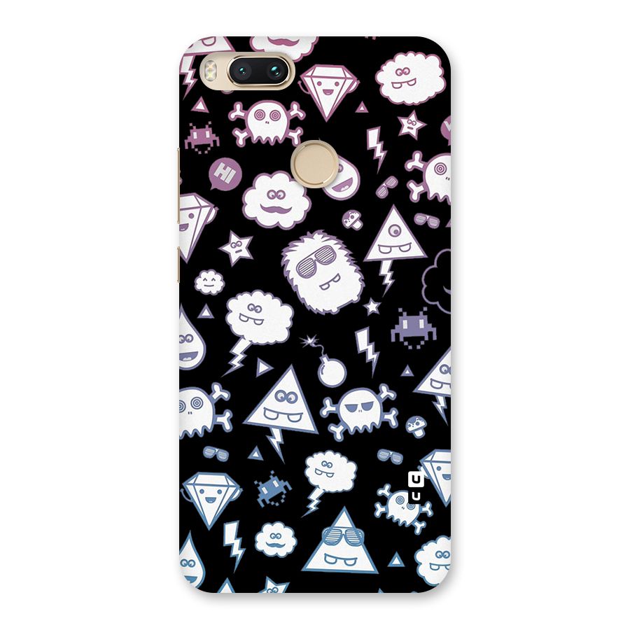 Funny Faces Back Case for Mi A1