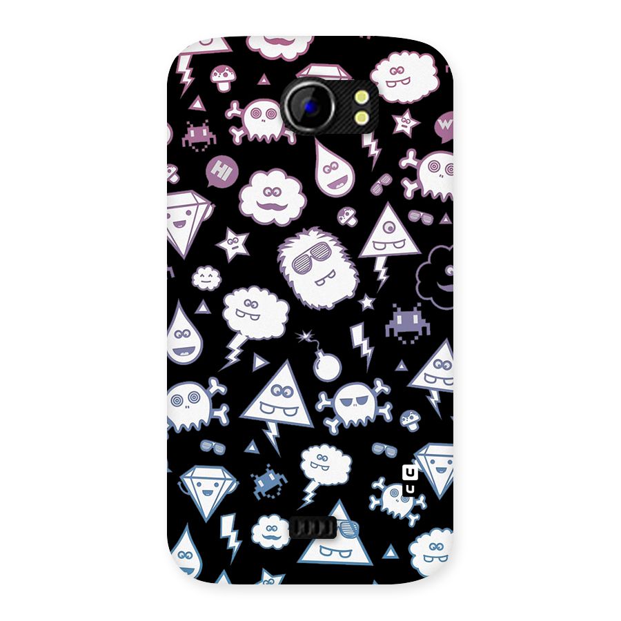 Funny Faces Back Case for Micromax Canvas 2 A110
