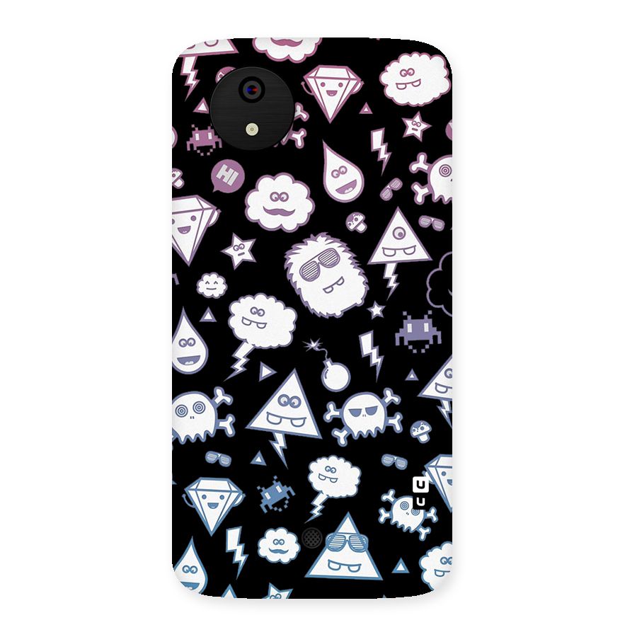 Funny Faces Back Case for Micromax Canvas A1