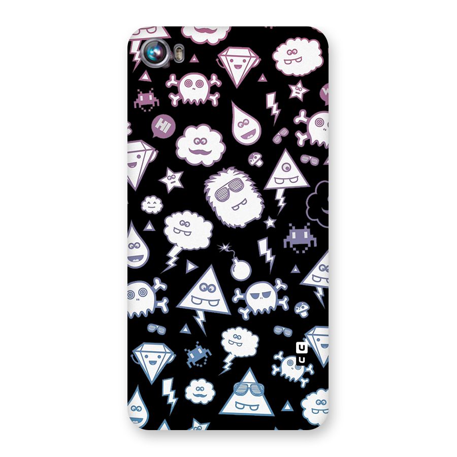 Funny Faces Back Case for Micromax Canvas Fire 4 A107