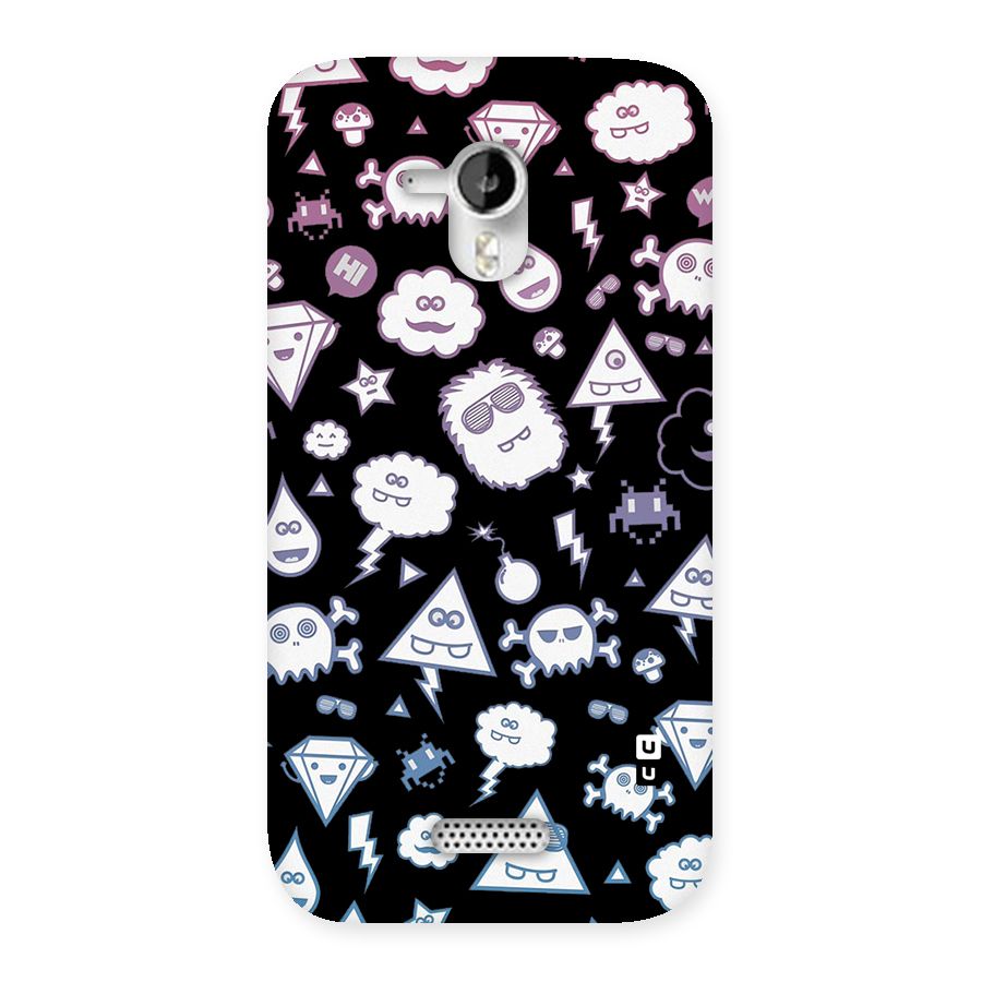 Funny Faces Back Case for Micromax Canvas HD A116