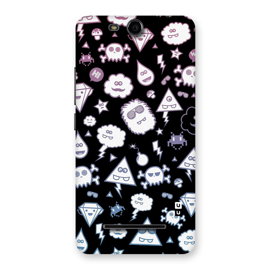 Funny Faces Back Case for Micromax Canvas Juice 3 Q392