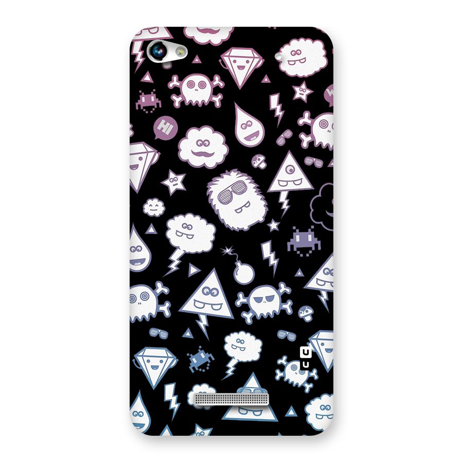 Funny Faces Back Case for Micromax Hue 2