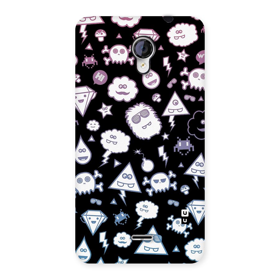 Funny Faces Back Case for Micromax Unite 2 A106