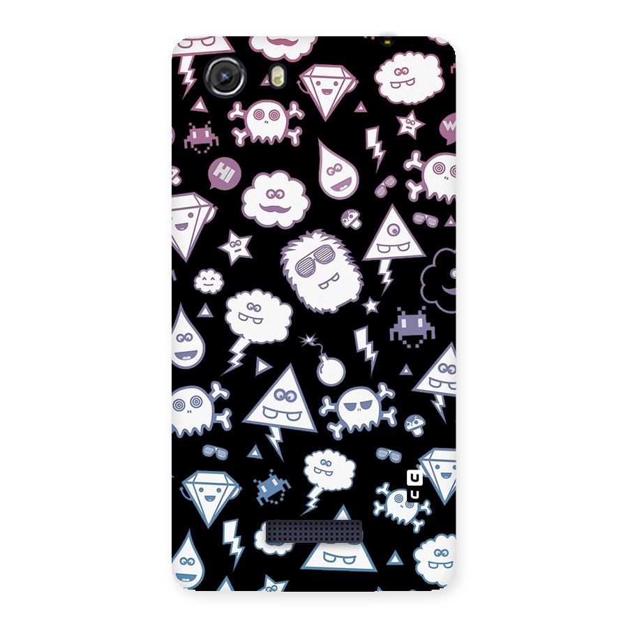 Funny Faces Back Case for Micromax Unite 3