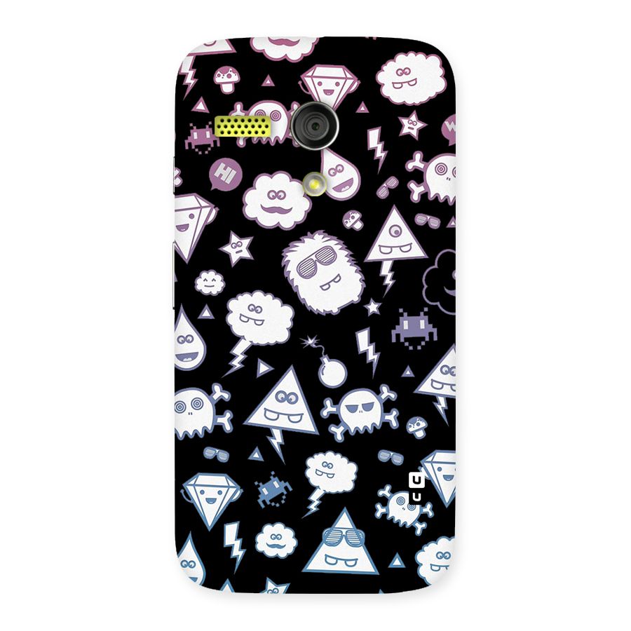 Funny Faces Back Case for Moto G
