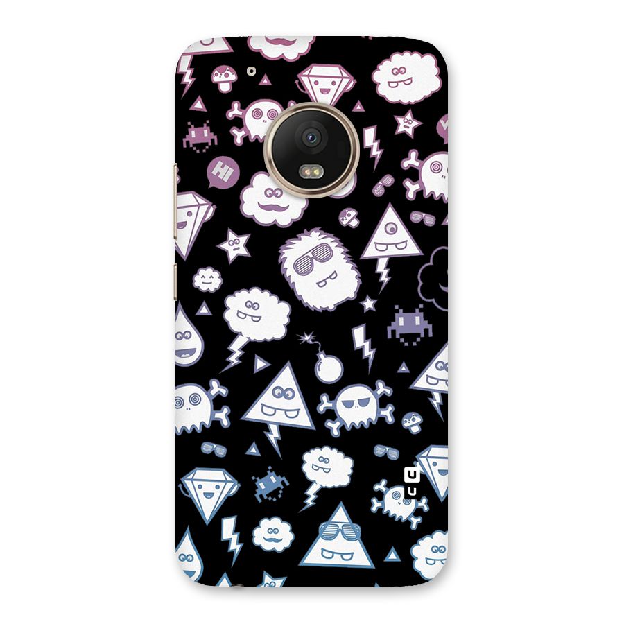 Funny Faces Back Case for Moto G5 Plus