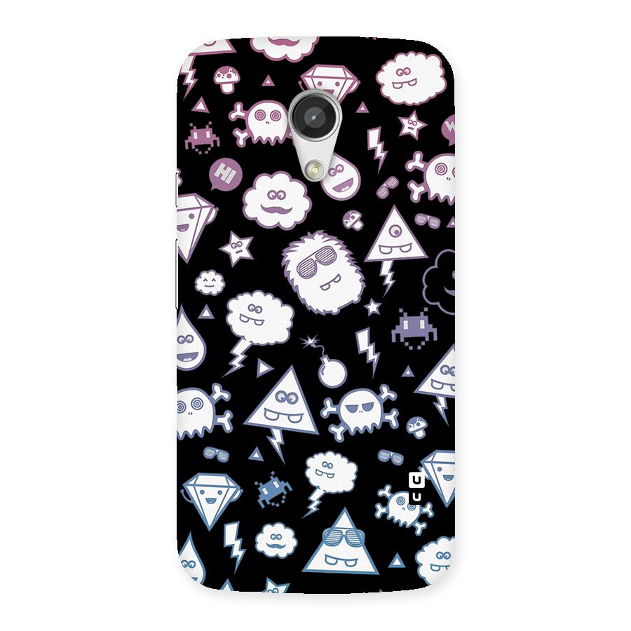Funny Faces Back Case for Moto G 2nd Gen