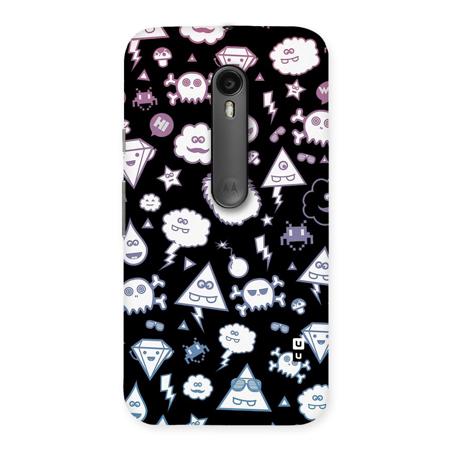 Funny Faces Back Case for Moto G Turbo