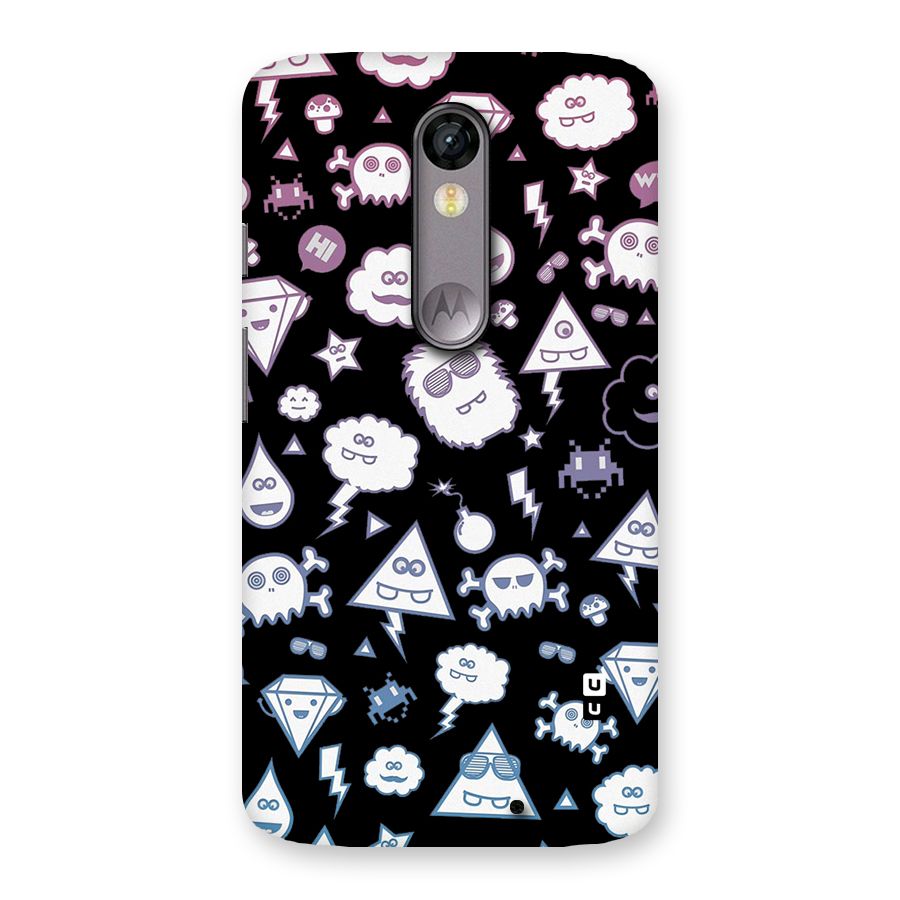 Funny Faces Back Case for Moto X Force