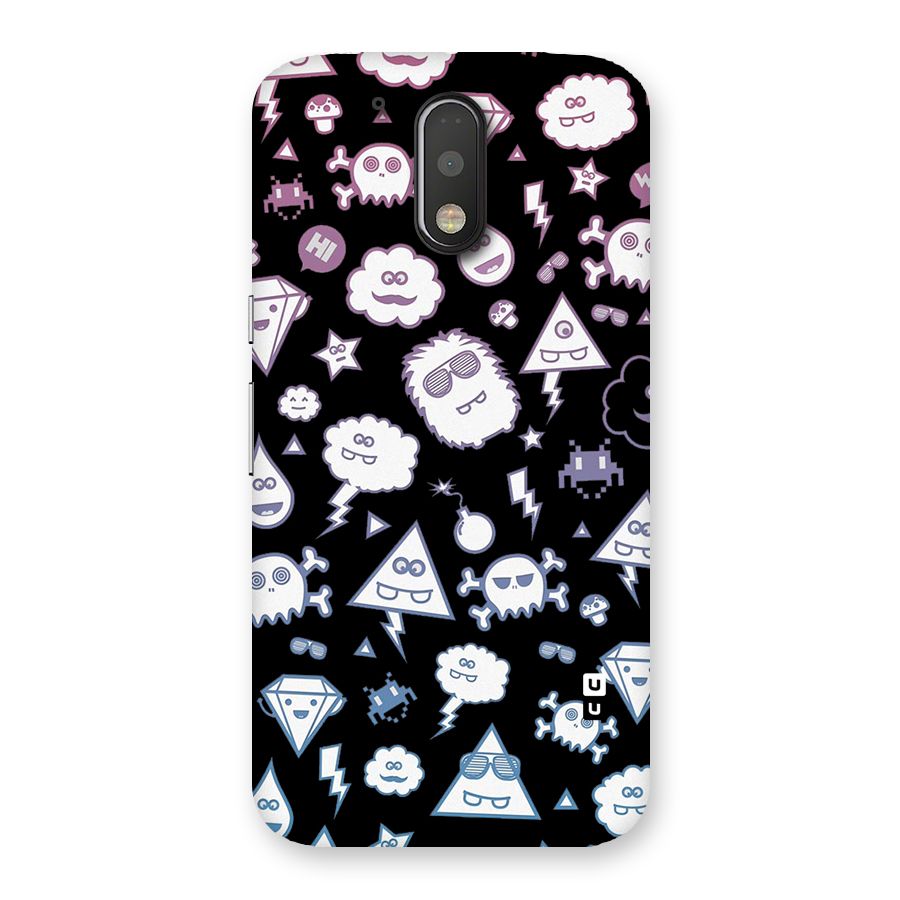 Funny Faces Back Case for Motorola Moto G4