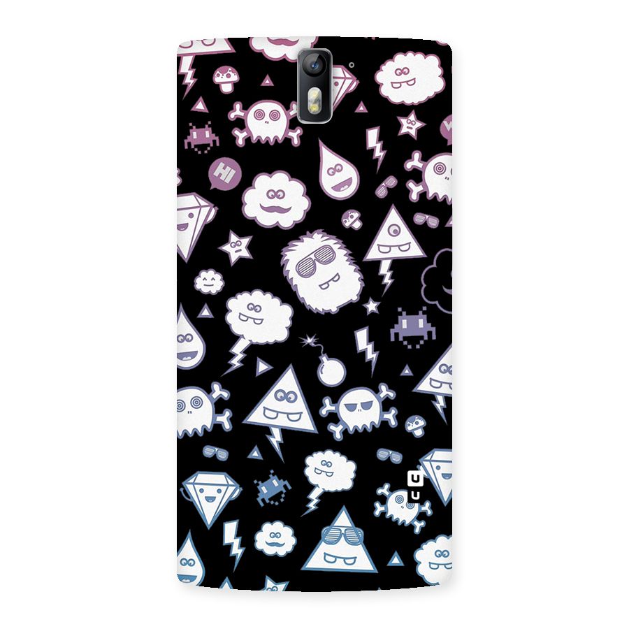 Funny Faces Back Case for One Plus One