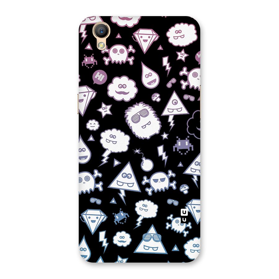 Funny Faces Back Case for Oppo A37