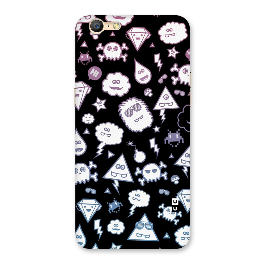 Funny Faces Back Case for Oppo A57