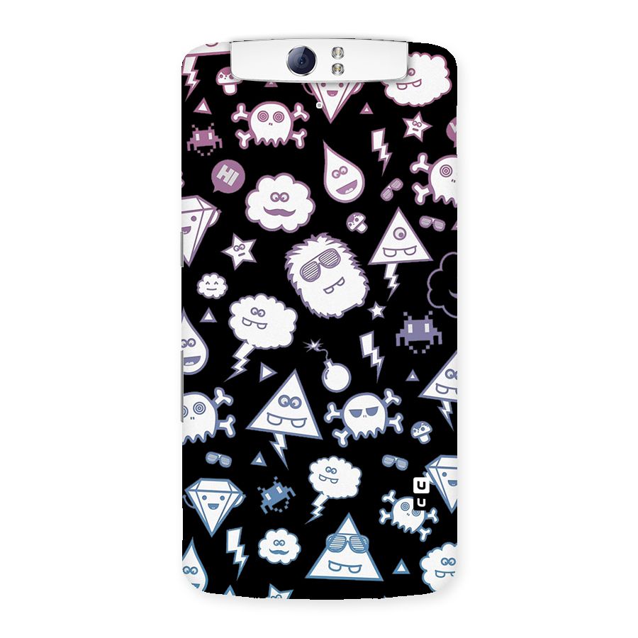 Funny Faces Back Case for Oppo N1